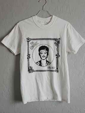 White Graphic Print Bruno Mars Concert T-Shirt - The Romantic Tour